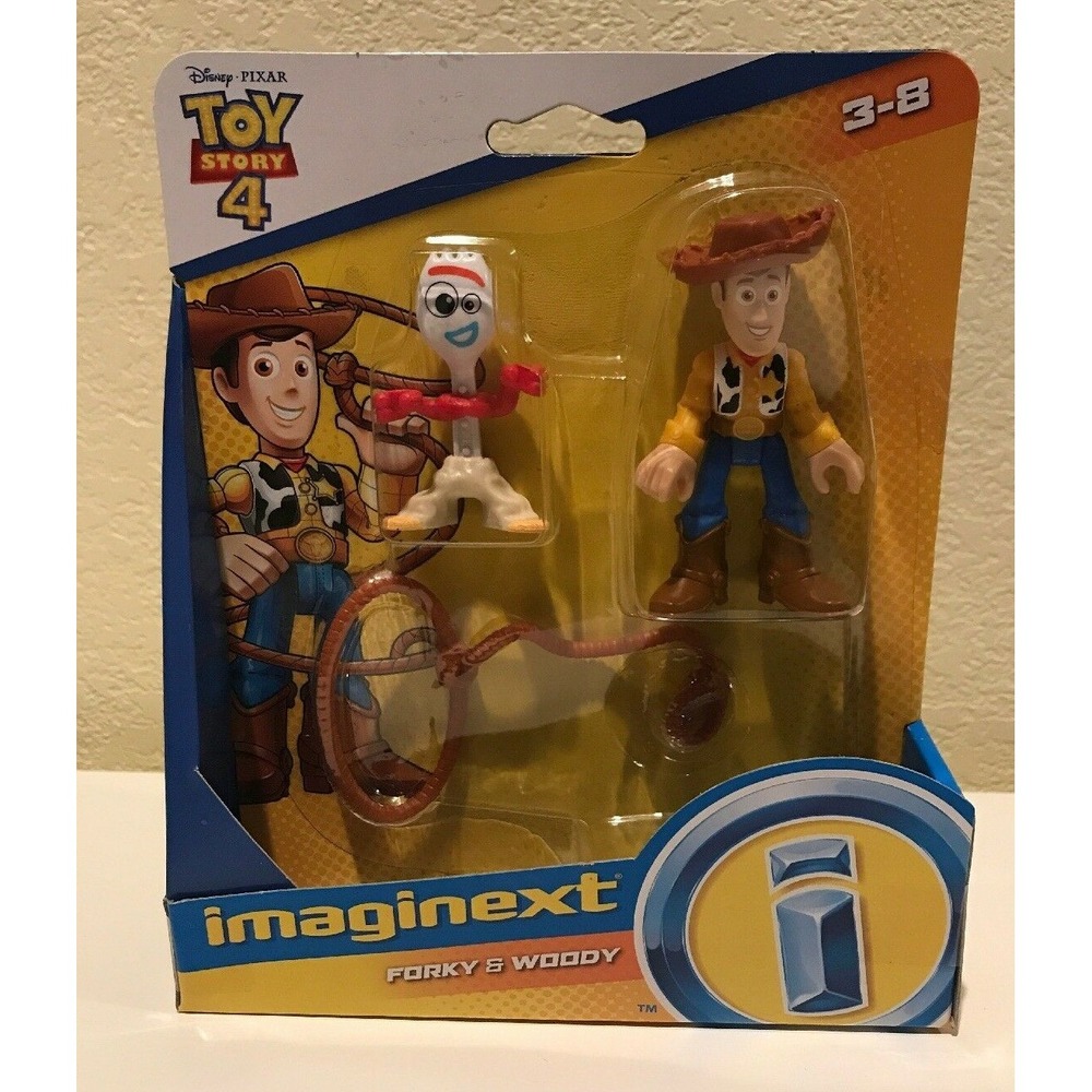 Imaginext Woody & Forky Disney Toy Story 4 Figure Fisher Price NEW 2019